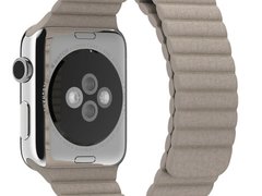 Curea iUni compatibila cu Apple Watch 1/2/3/4/5/6/7, 40mm, Leather Loop, Piele, Kaki