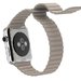 Curea iUni compatibila cu Apple Watch 1/2/3/4/5/6/7, 44mm, Leather Loop, Piele, Kaki